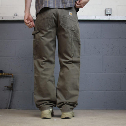 Carhartt carpenter pants relaxed y2k green