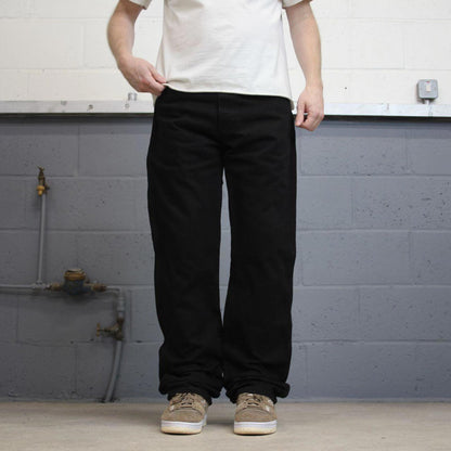 Dickies carpenter jeans W34L34 black 90s American skate style loose thick denim cargos workwear