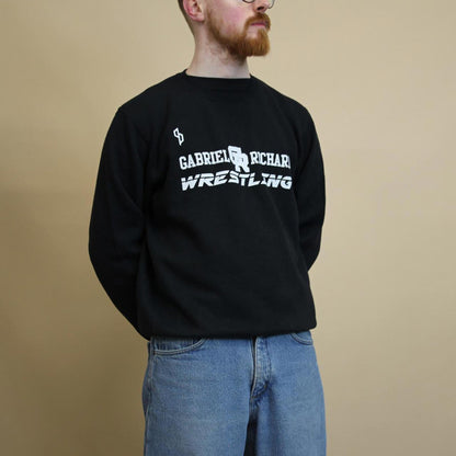 Black vintage Russell sweatshirt M