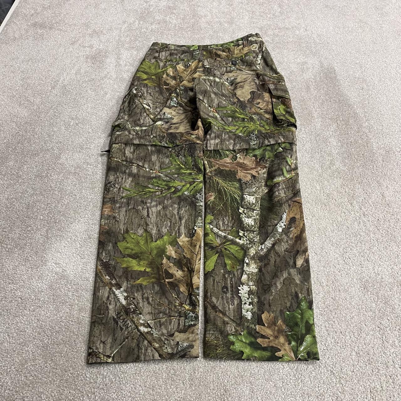Mossy Oak convertible camo cargo pants shorts S green Magellan lightweight hiking zip off legs