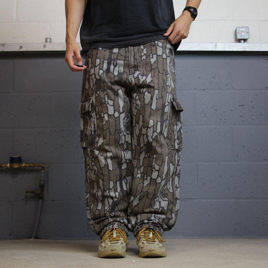 Duxback camo cargo pants y2k utility brown Trebark camouflage utility hunting cargos