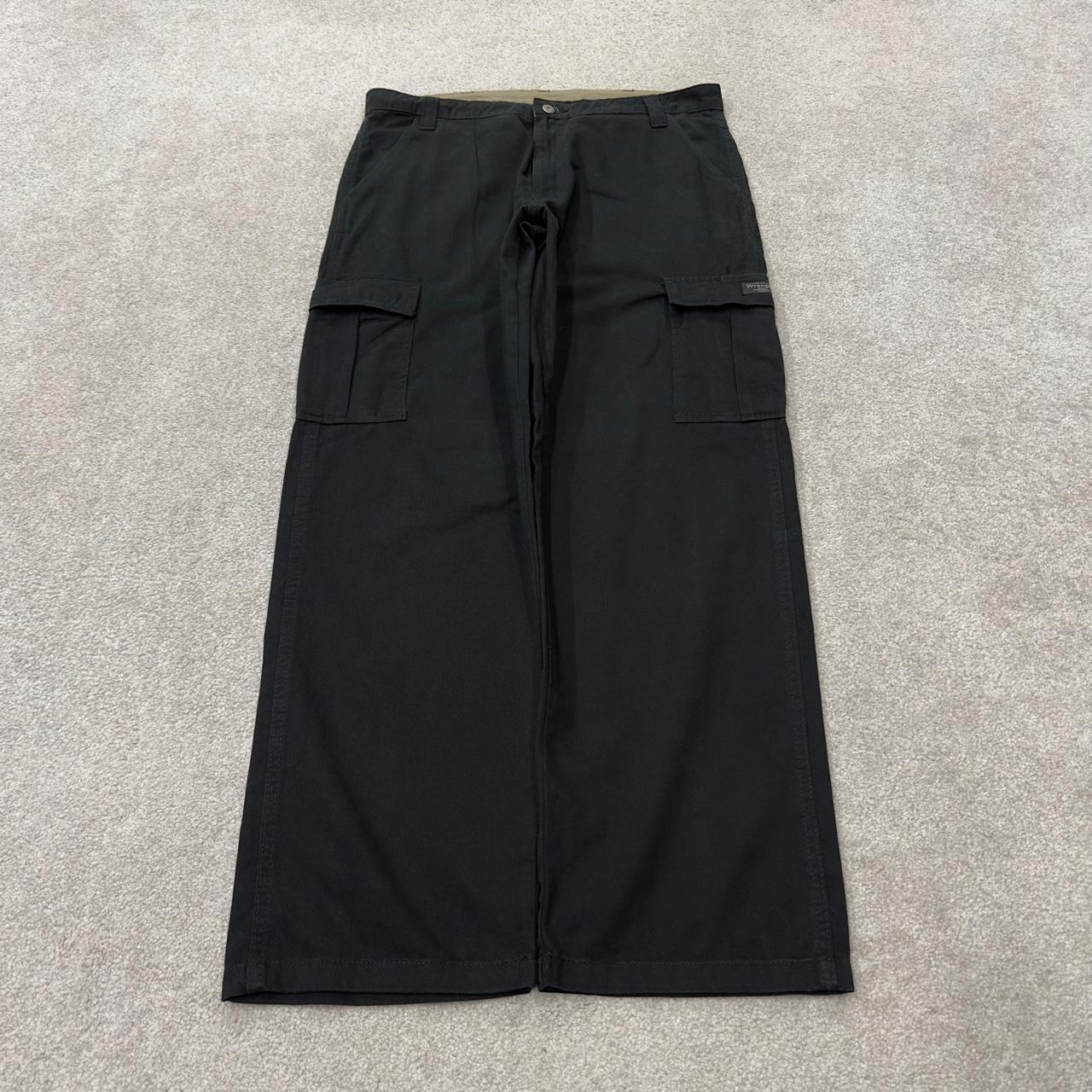 Baggy Wrangler carpenter pants y2k black Loose straight leg skater 2000s style cargo pants