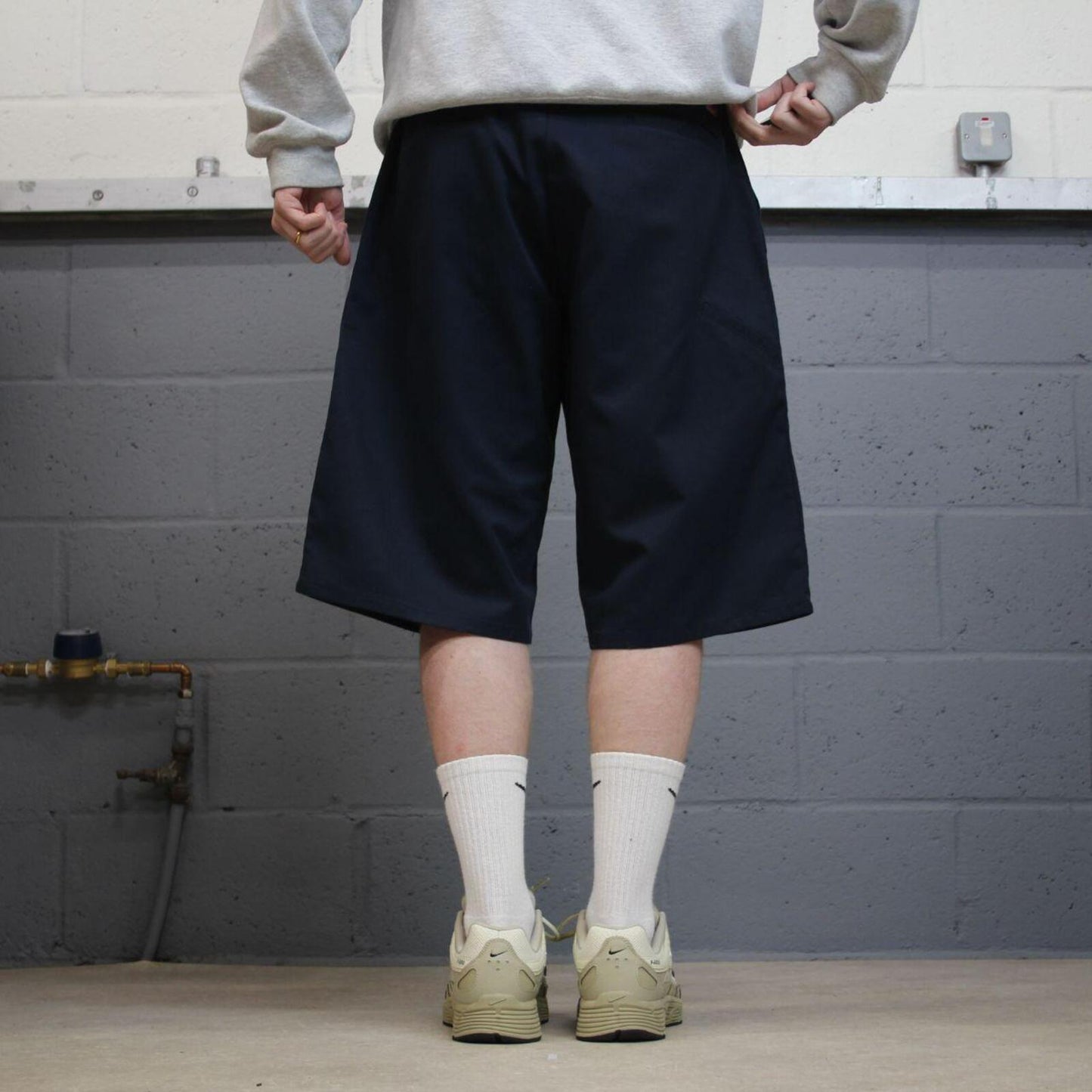 Dickies baggy carpenter shorts navy Twill chino skater style shorts wide long leg