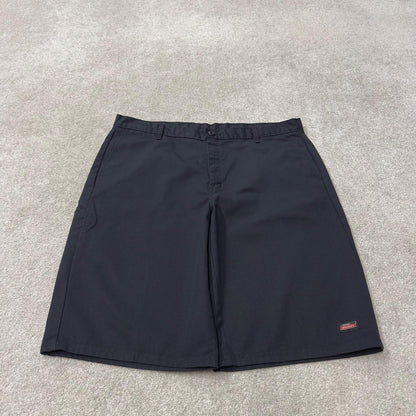 Dickies baggy carpenter chino shorts black Loose long leg skater / surf shorts festival