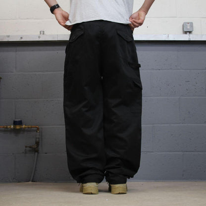 Dickies baggy pleated cargo pants double knee black Loose fit  carpenter style skater work pants