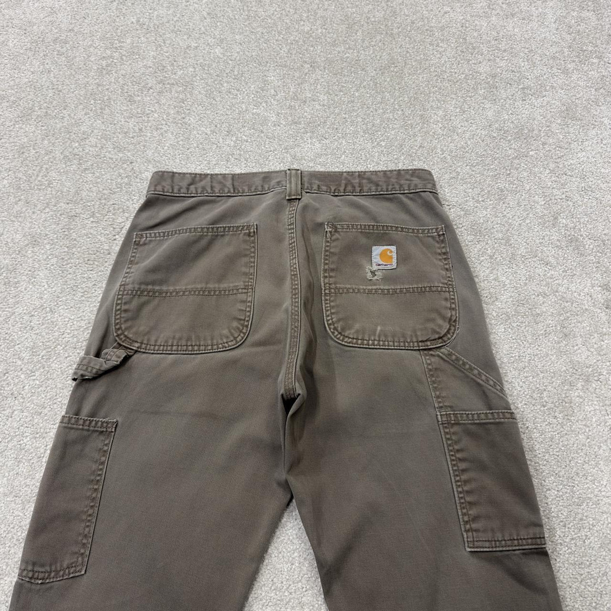 Carhartt carpenter pants relaxed y2k khaki Straight leg skater style workwear pants