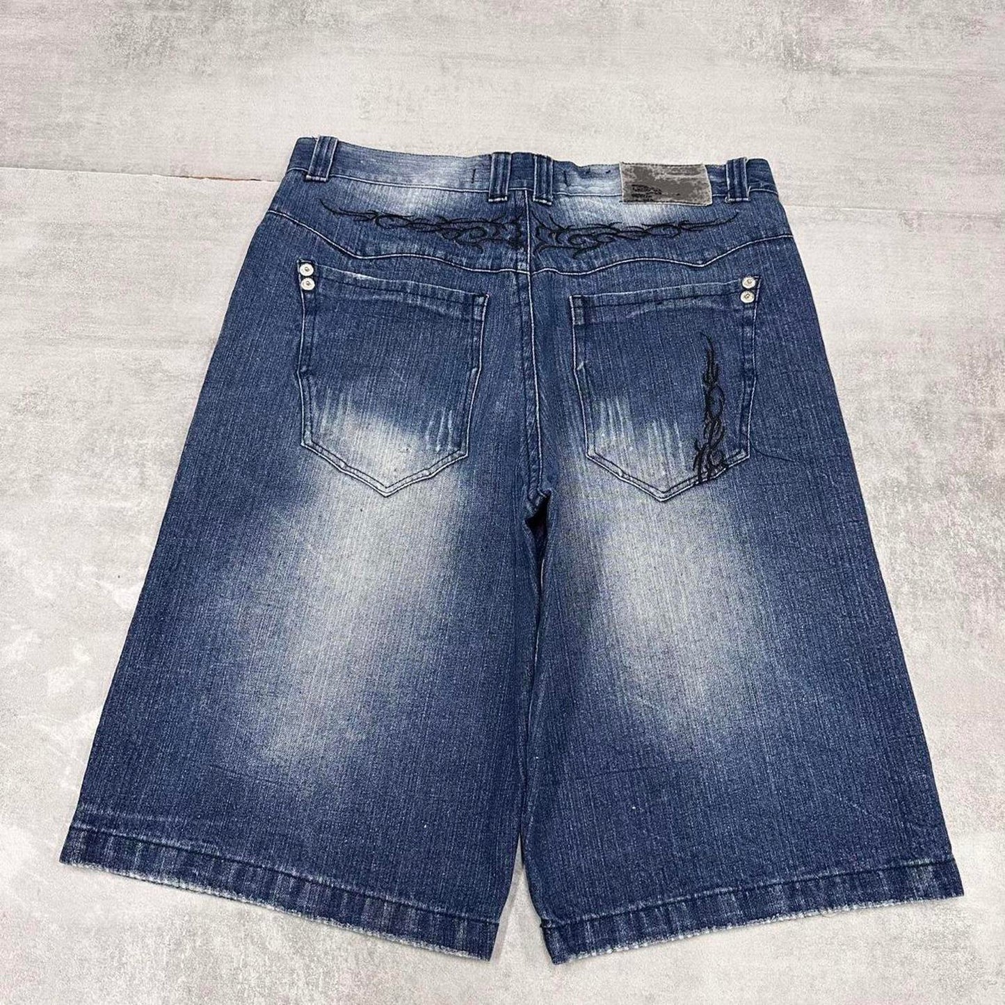 Baggy Brooklyn Xpress Jorts W38 long baggy denim 90s style skater shorts