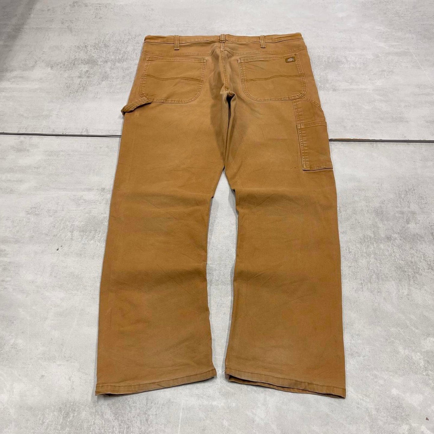 Tan Dickies carpenter jeans W38L30 loose canvas 90s skater style cargo pants
