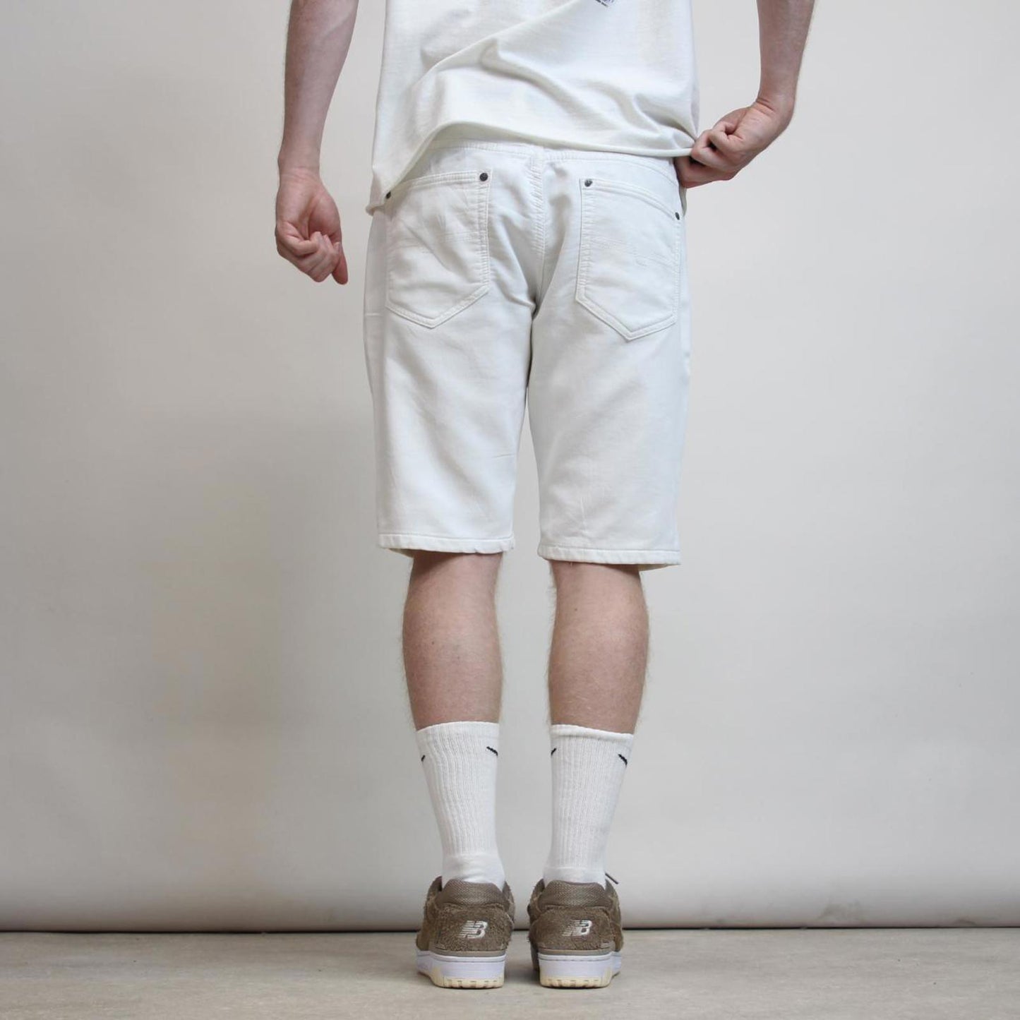White mens Redox jorts W38