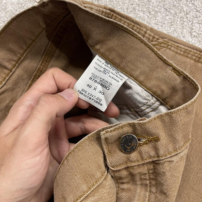 Canvas carpenter jeans y2k loose W40L30 tan brown