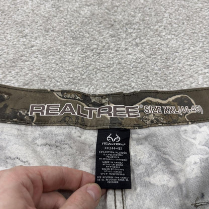 Baggy realtree camo cargo pants wide leg Y2K XXL khaki Wide leg camouflage pattern utility trousers