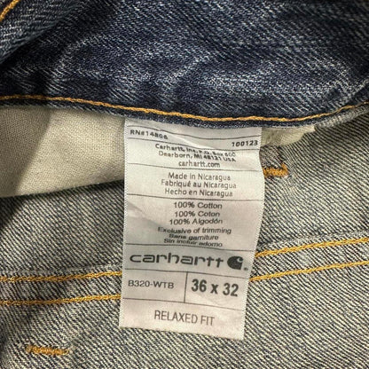 Mens vintage Carhartt jeans W38 L32 relaxed straight denim 90s style jeans