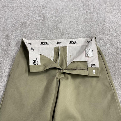Y2K Dickies 874 work pants khaki original fit straight leg chino skater style trousers
