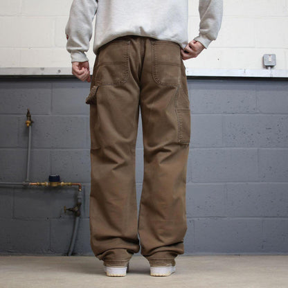 90s Dickies carpenter jeans workwear W36L34 00s skate style brown canvasy worker cargos