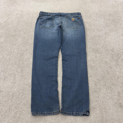 Vintage Carhartt jeans y2k relaxed blue denim Relaxed fit straight leg skater style workwear