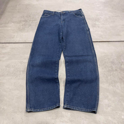 Dickies carpenter jeans W30L32 loose blue denim cargo skater style jeans