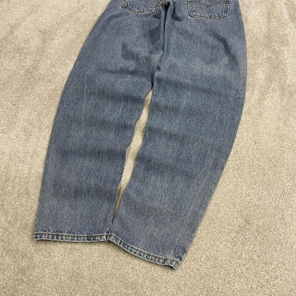 Vintage Levi's jeans 560 loose fit tapered leg blue USA made 100% cotton denim pants red tab logo