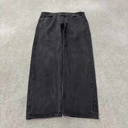 Levi’s 505 jeans y2k W36L30 black straight leg 505 pants red tab logo