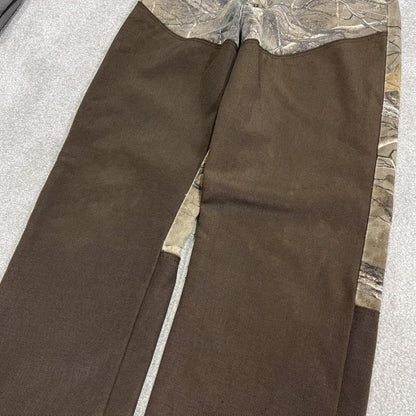 Wrangler camo jeans Realtree Pro Gear khaki Straight double knee denim camouflage pants