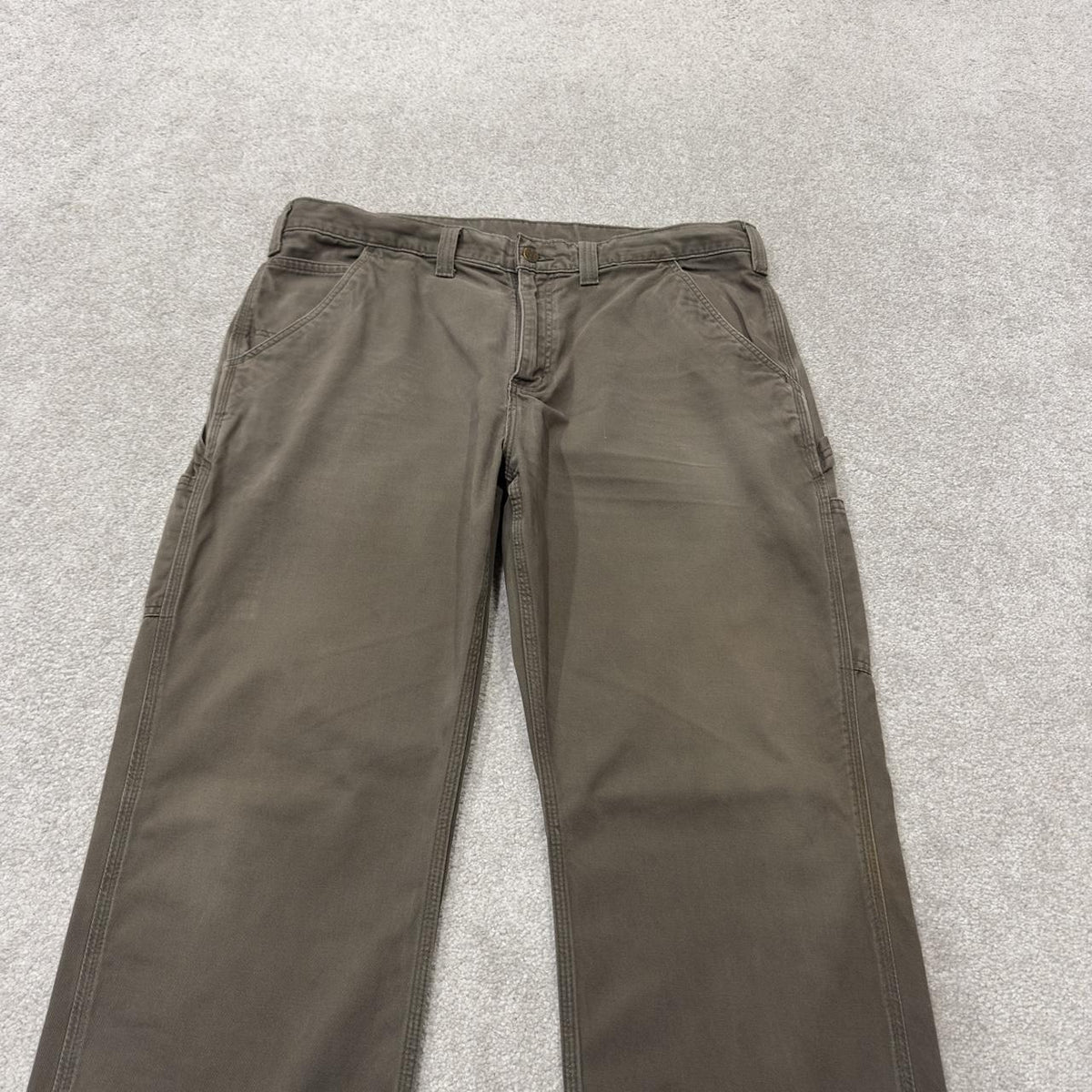 Carhartt carpenter pants relaxed y2k green Loose straight leg skater style workwear pants