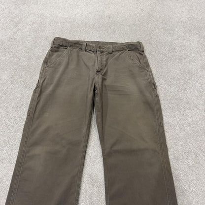 Carhartt carpenter pants relaxed y2k green Loose straight leg skater style workwear pants