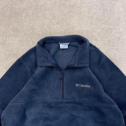 Blue Columbia technical 1/4 zip fleece XL y2k style autumn outdoors hiking