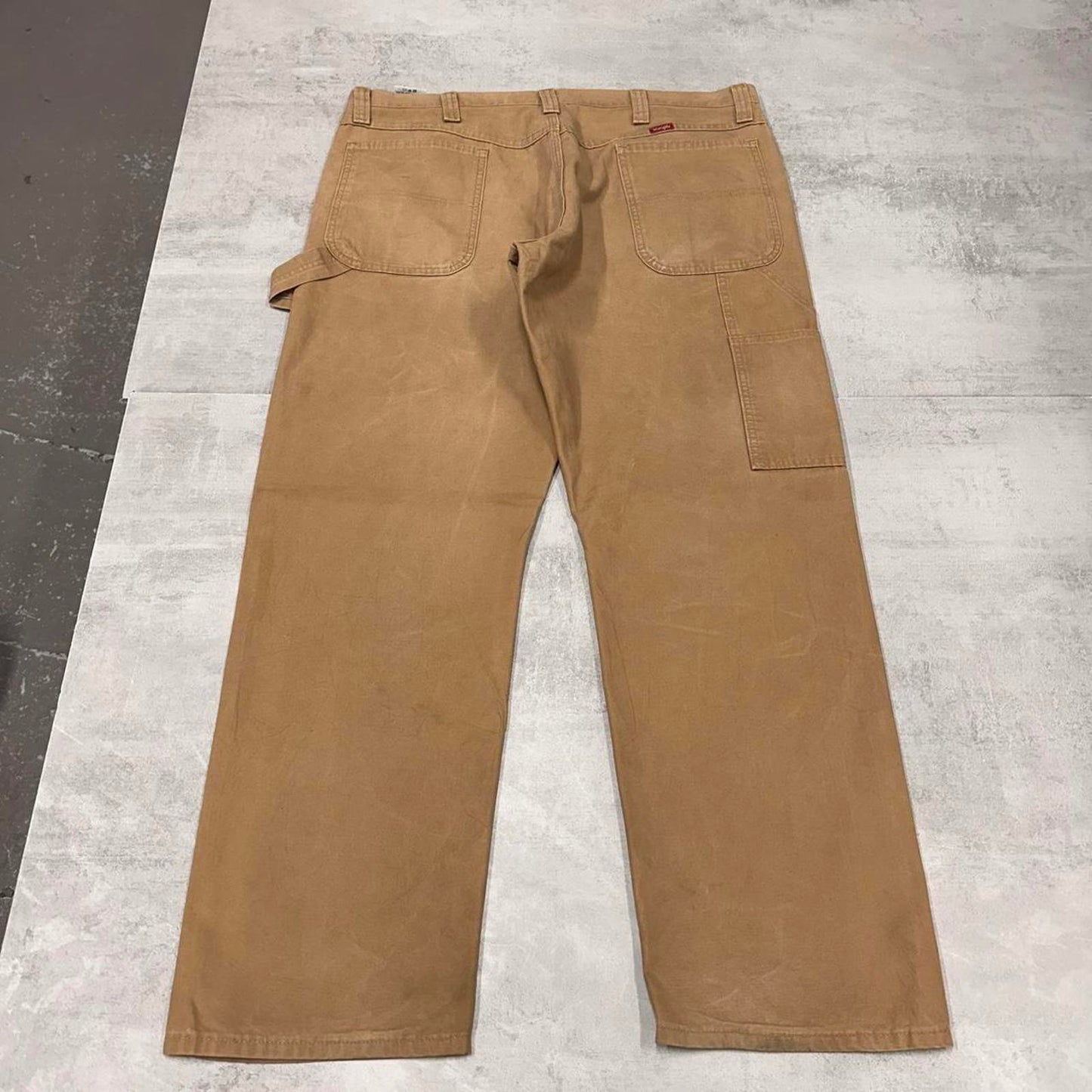 Wrangler carpenter trousers W38L30 tan loose cargo skater trousers