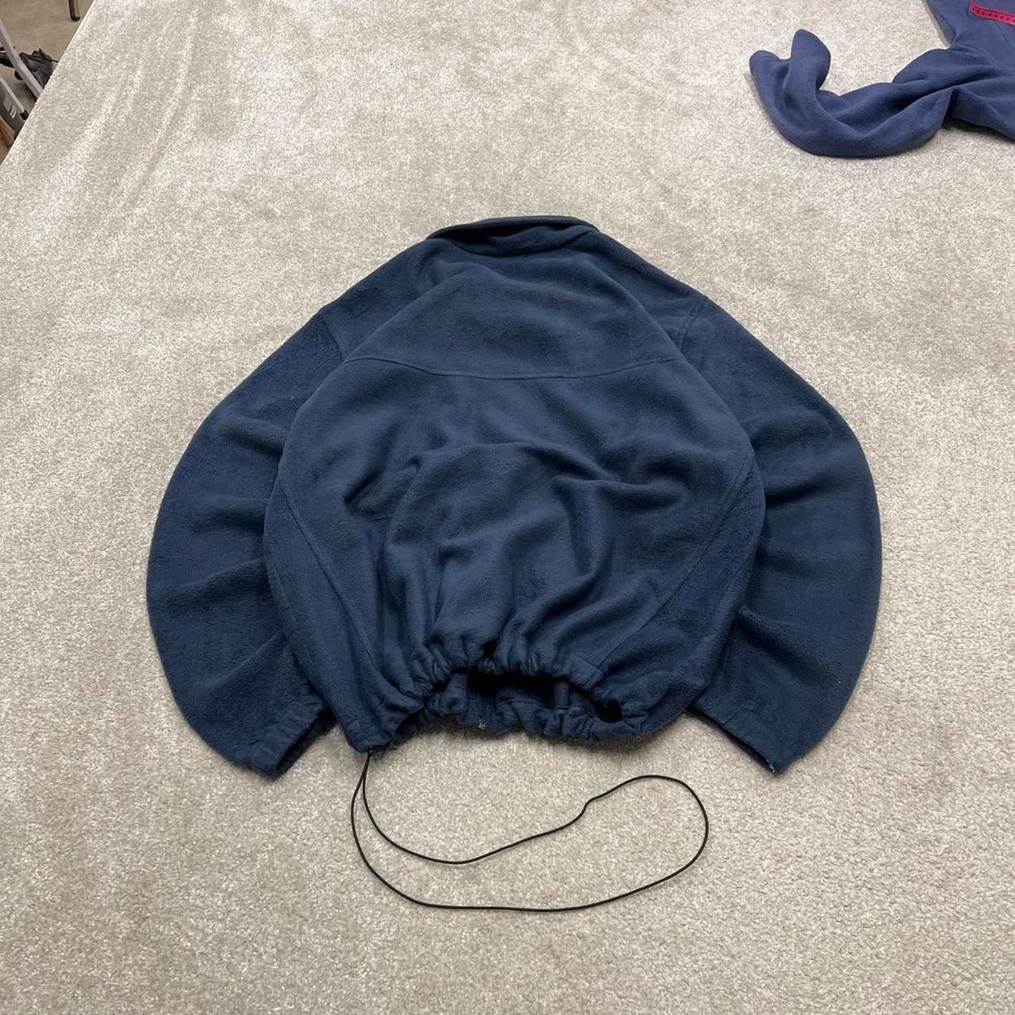 00s Columbia technical fleece XL men's navy full zip up y2k style autumn adjustable waist