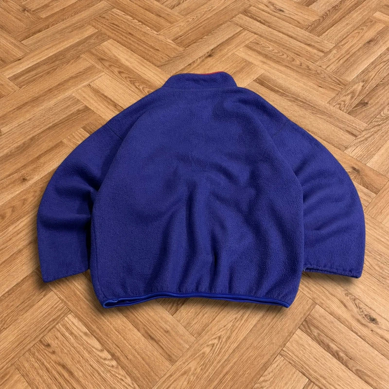 Vintage Y2K snap t Columbia fleece purple men’s medium boxy autumn pullover