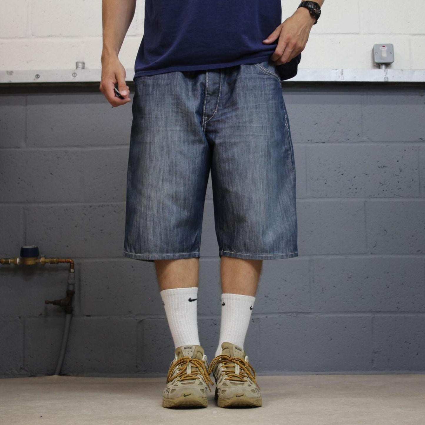 Levi’s Silvertab denim shorts blue loose denim jorts skate style summer