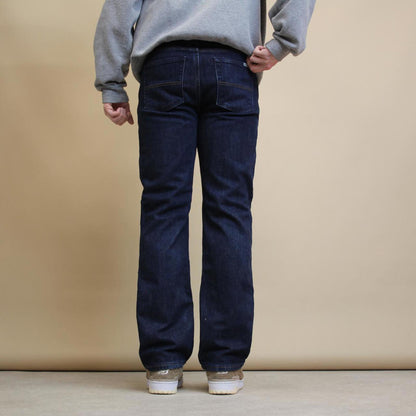 Blue Carhartt jeans size 6 short W30L30 straight fit denim pants fleece lined
