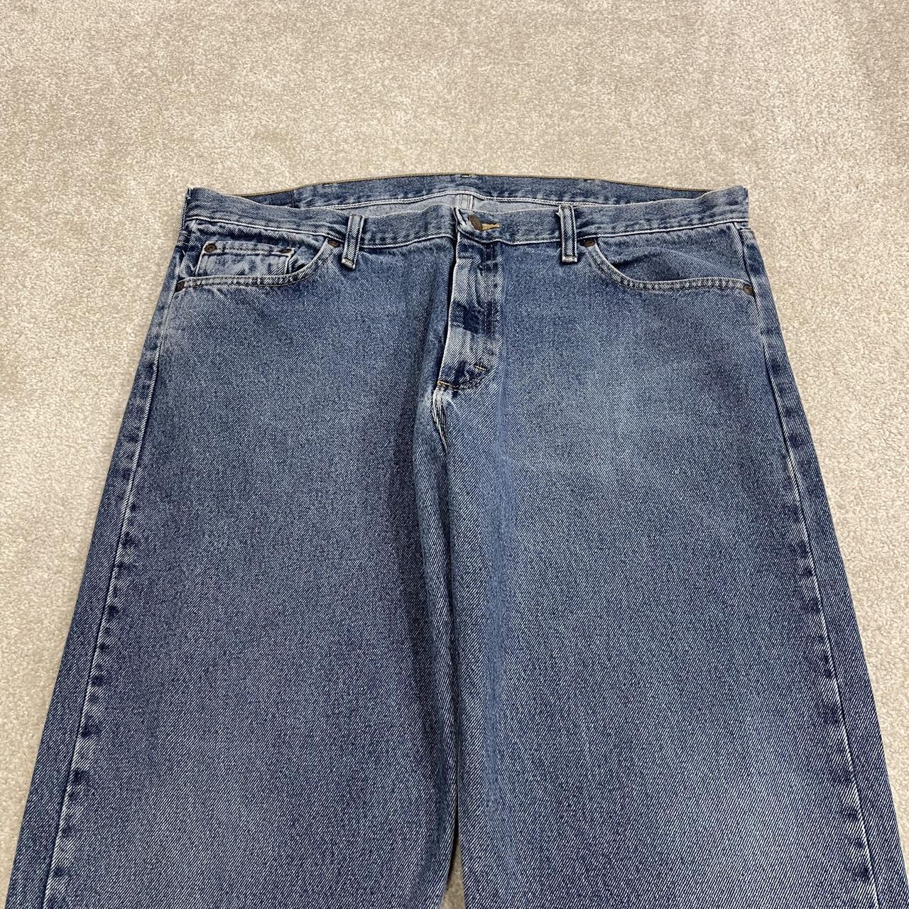 Wrangler jeans y2k blue straight leg denim 100% cotton