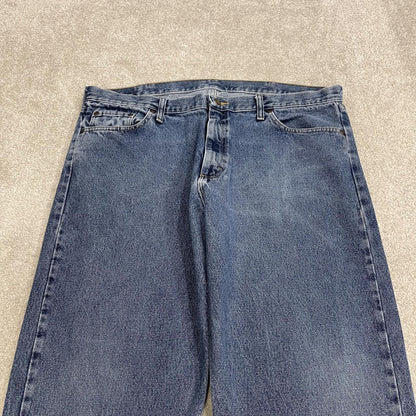 Wrangler jeans y2k blue straight leg denim 100% cotton