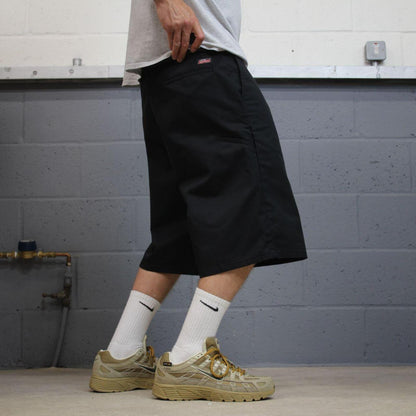 Dickies baggy chino shorts carpenter black Chino style skater shorts long wide leg festival