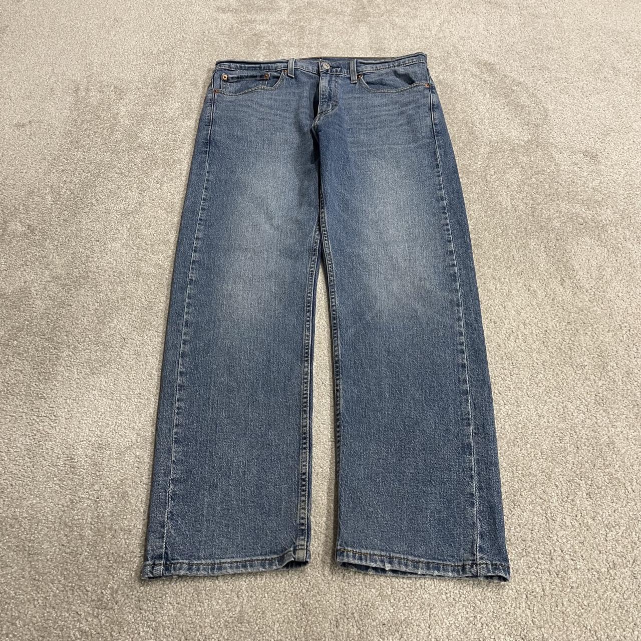 Levi’s 505 jeans Y2K W34L30 blue Levi’s straight leg surf style pants, red tab logo