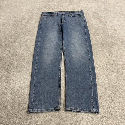 Levi’s 505 jeans Y2K W34L30 blue Levi’s straight leg surf style pants, red tab logo