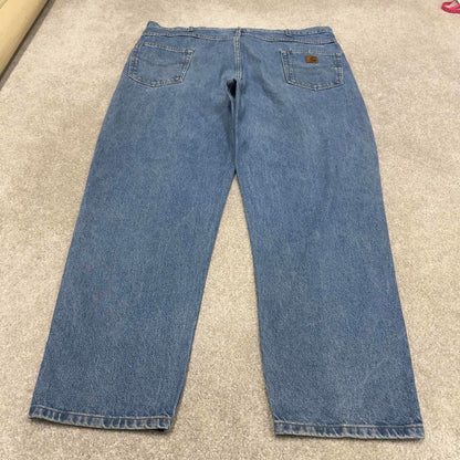Vintage Carhartt jeans 90s skater style W46L32 blue denim 5 pocket workwear jeans 100% cotton