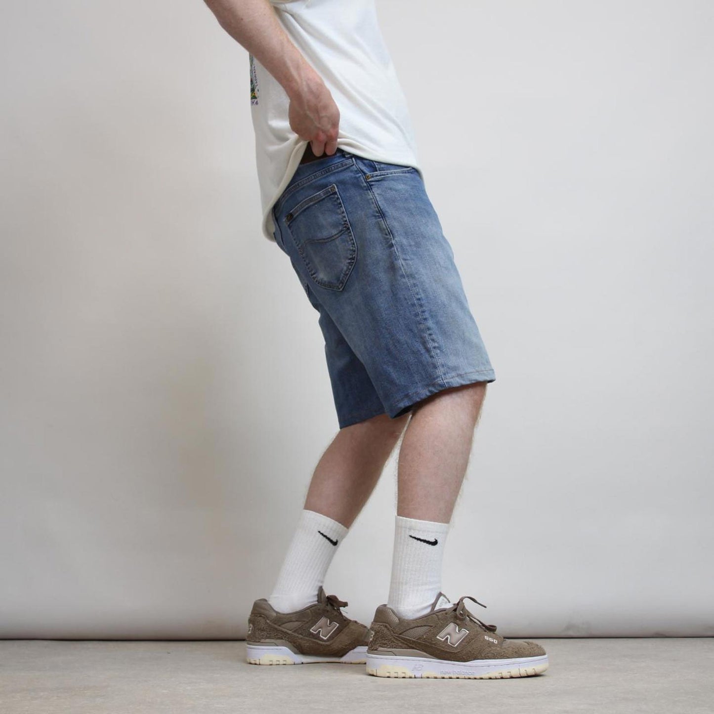 Mens blue Lee Jorts W32