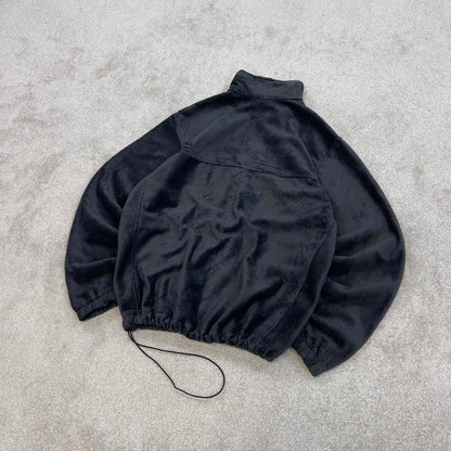 Grey Columbia technical zip up fleece Large y2k style autumn adjustable waist