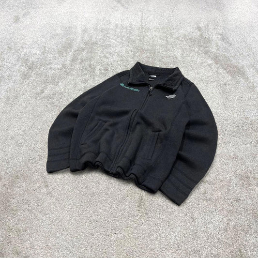 North Face technical fleece large women's TNF black full zip y2k style autumn