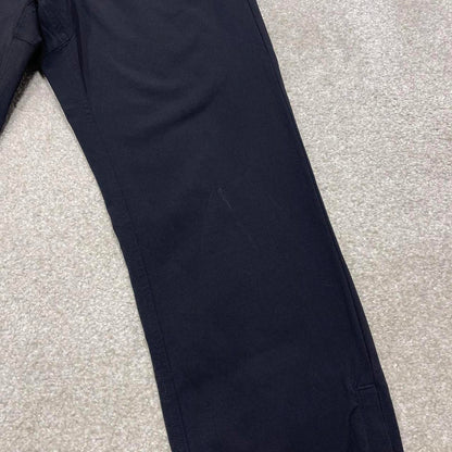 Black Nike tracksuit bottoms Medium y2k style sportswear track pants slim cuffed