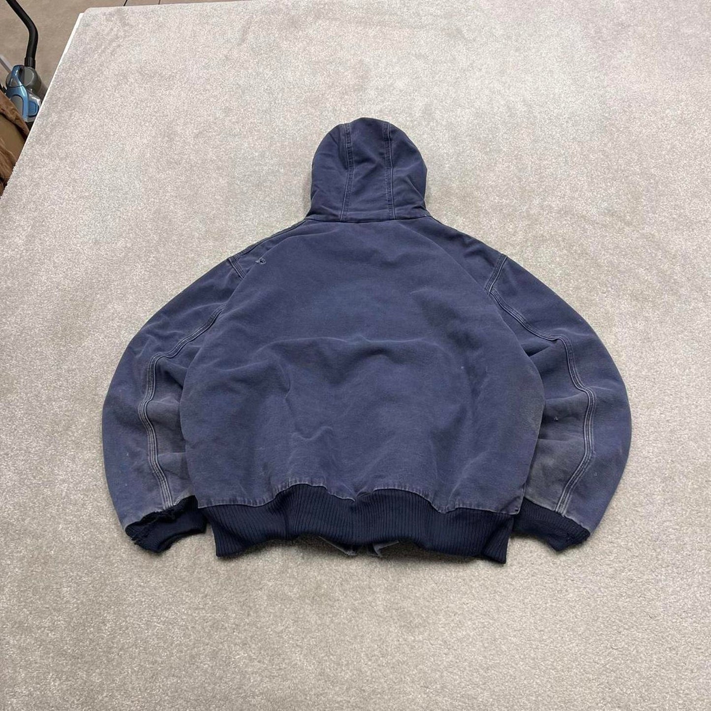 Vintage Carhartt jacket hooded active XL Men's blue technical canvas 90s style skater bomber