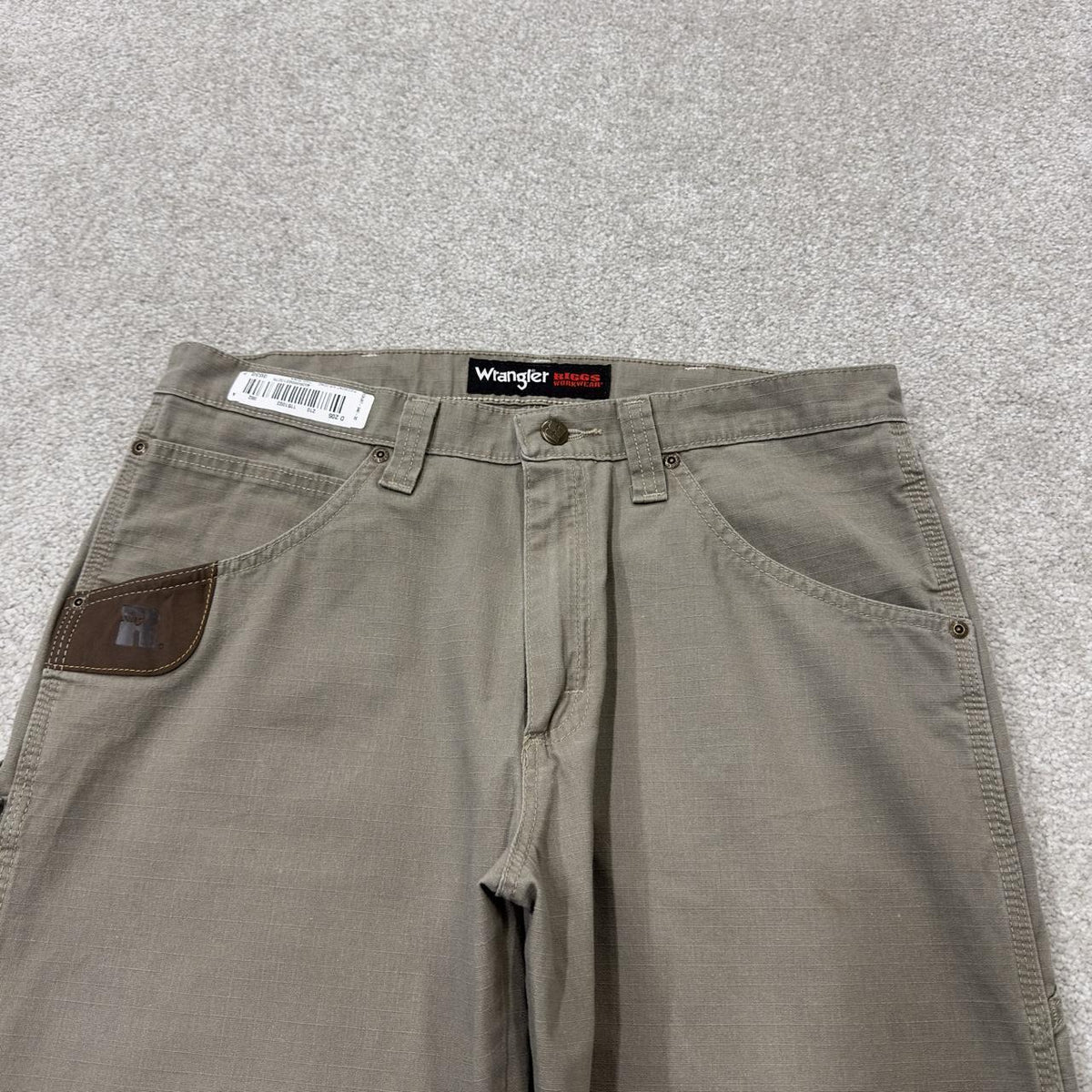 Wrangler carpenter workwear pants y2k khaki Loose leg canvasy skater work utility pants