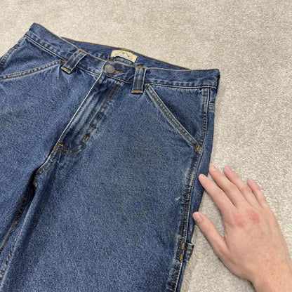 Denim Y2K carpenter shorts blue Blue Mountain cargo skater style surf jorts
