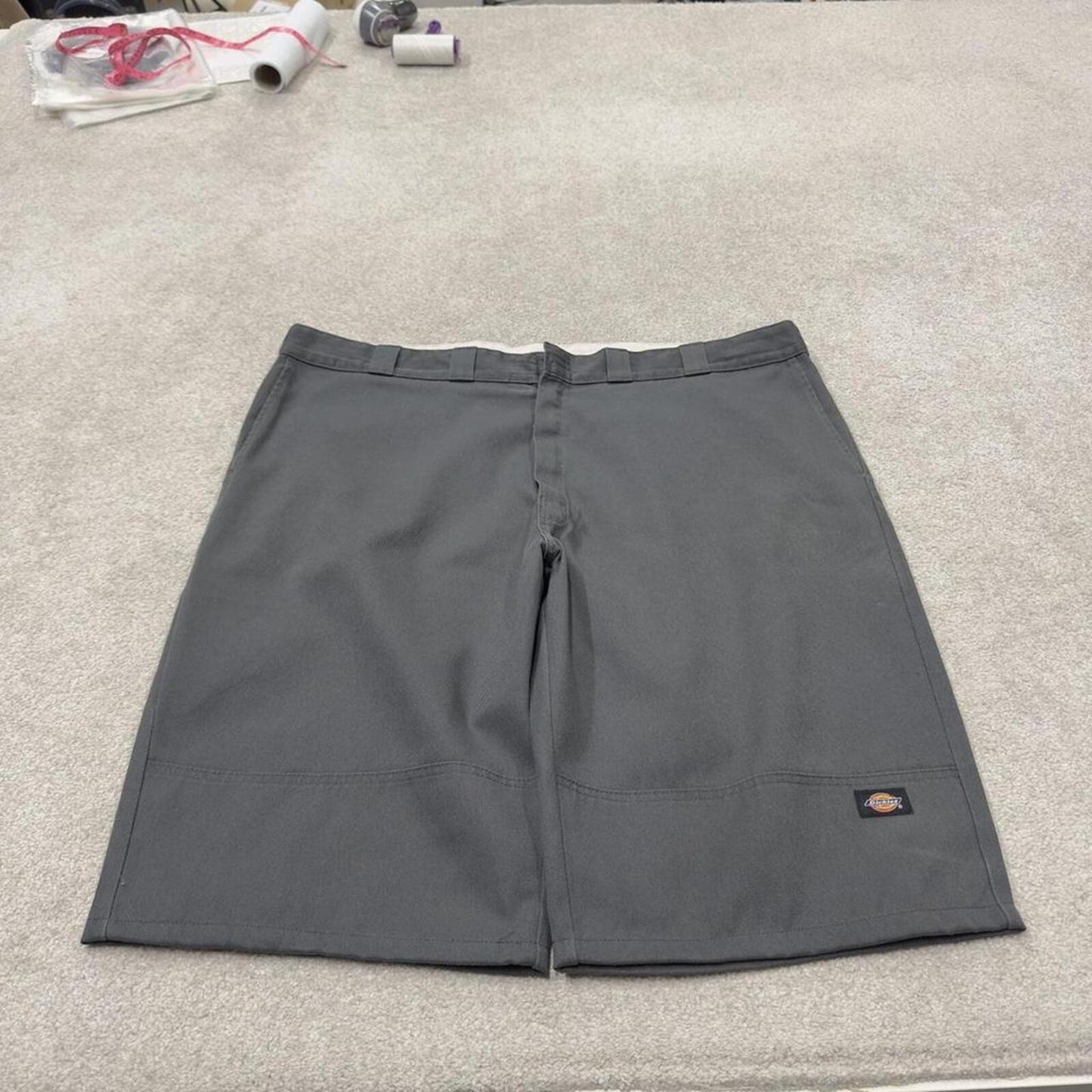 Dickies long chino shorts carpenter grey Chino style skater shorts long loose leg festival