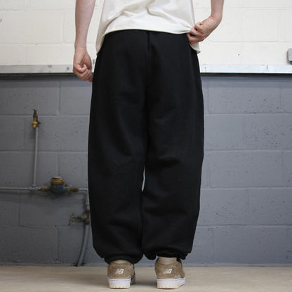 Baggy Champion tracksuit bottoms joggers M y2k black track pants embroidered casual gym wear sporty