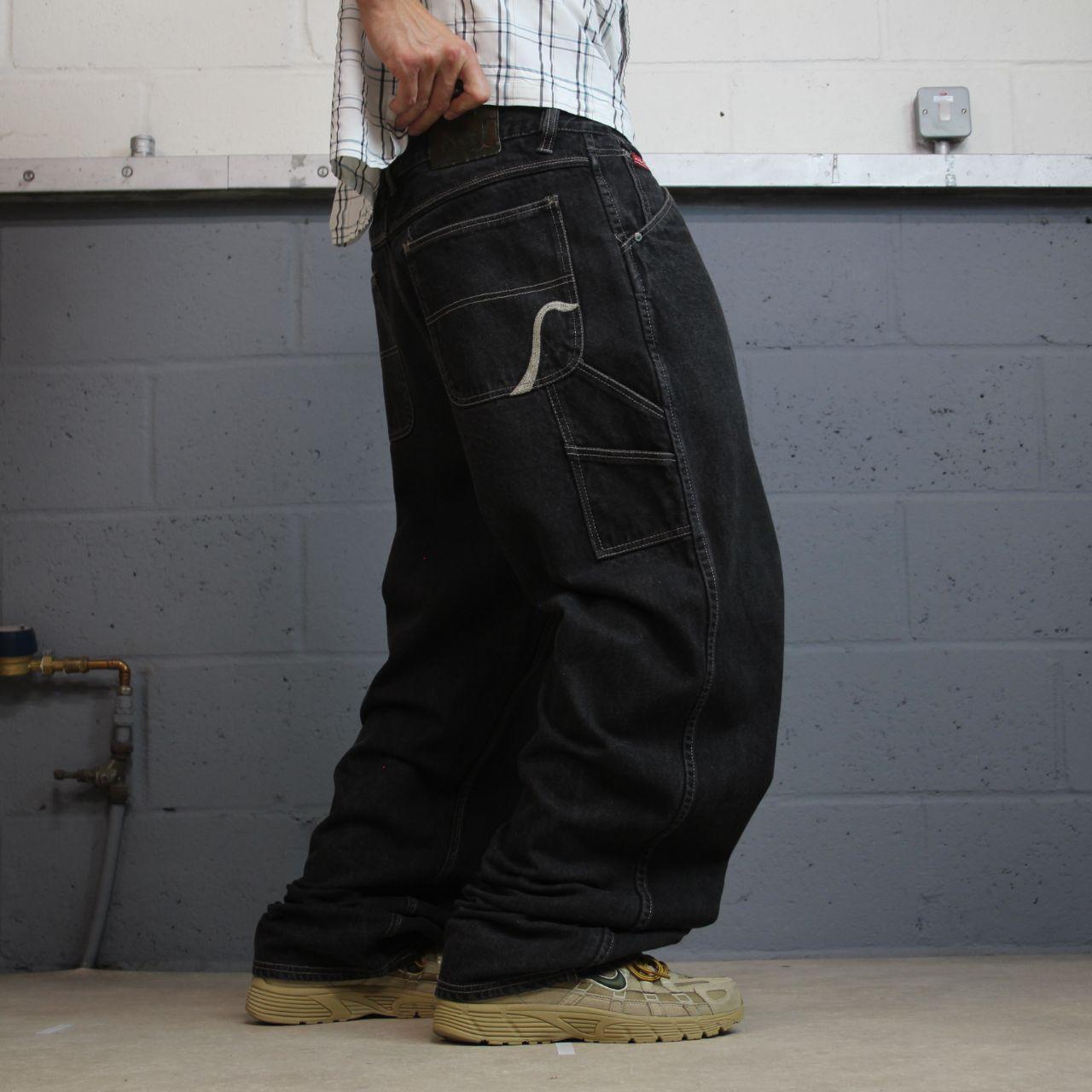 Baggy carpenter jeans y2k black DrunkNMunky loose skater cargos