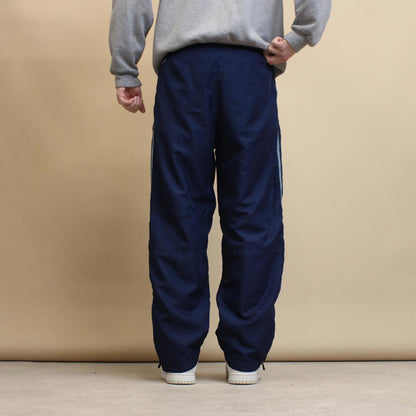 Navy Starter tracksuit bottoms S Loose y2k shell suit trackies