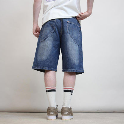 Baggy denim jorts W36 loose skater style hip hop shorts