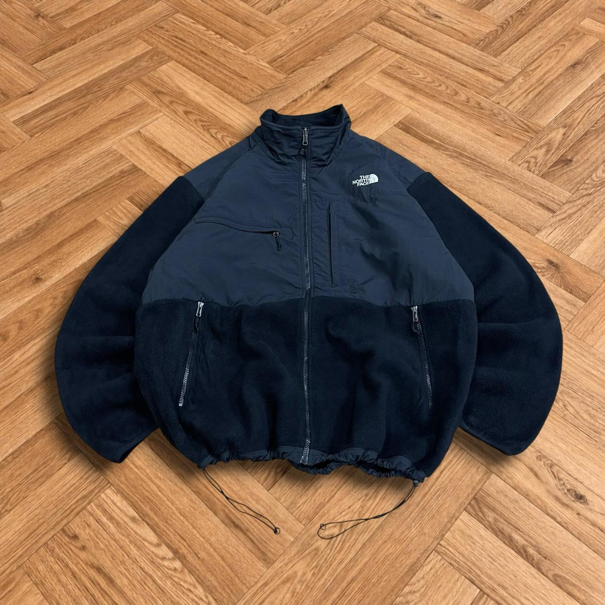 Y2K North Face Denali fleece Mens TNF full zip double black paneled autumn technical Polartec fleece